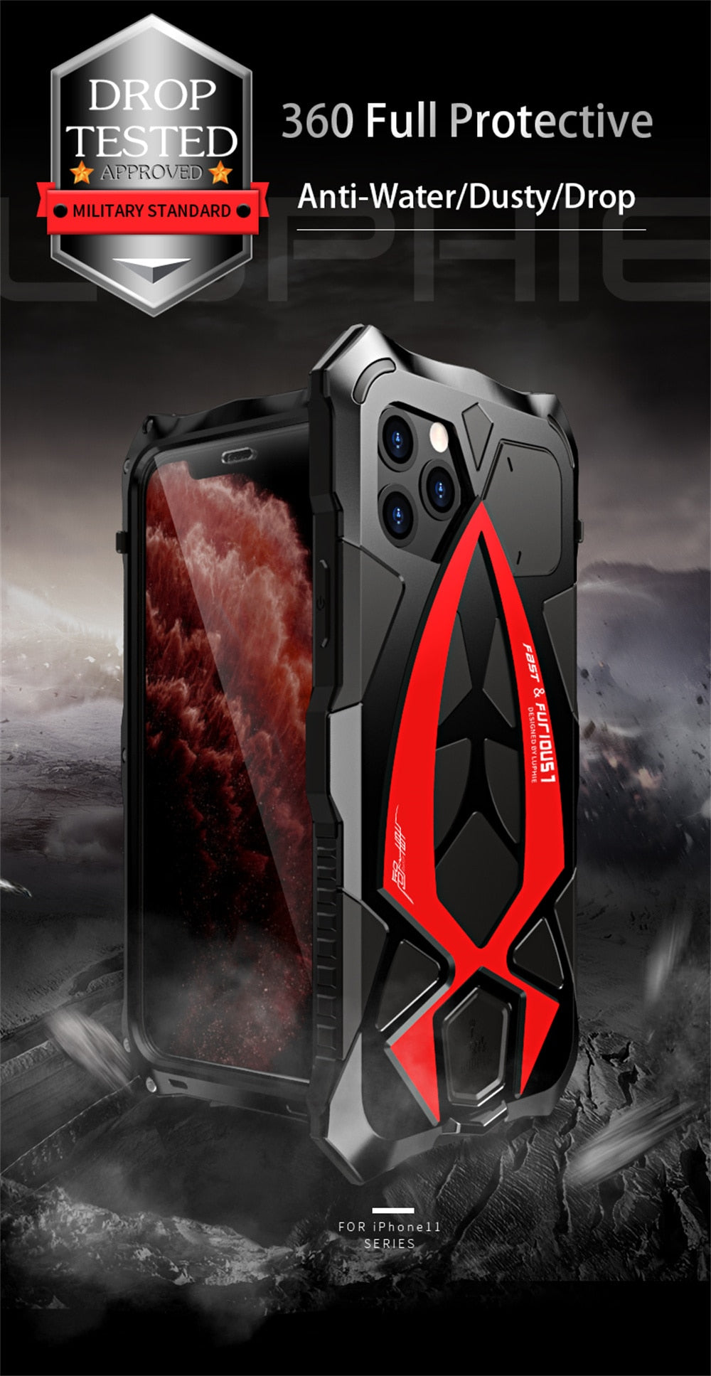 360 Metal Shockproof Armor Case for iPhone - Premium Mobile Phone Cases from Luphie - Just $37.00! Shop now at Dressmycell.com 360 Metal Shockproof Armor Case for iPhone - Premium Mobile Phone Cases from Luphie - Just $37.00! Shop now at Dressmycell.com